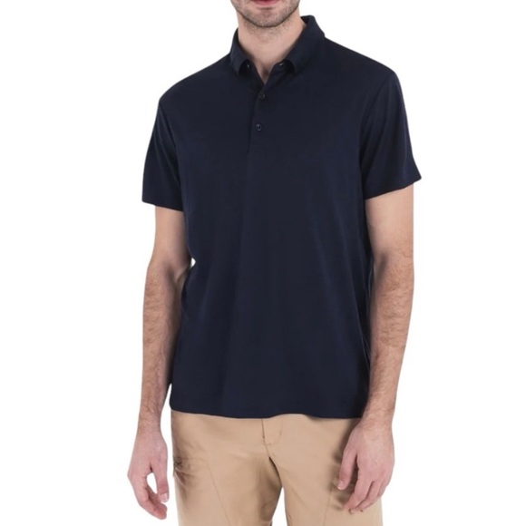Icebreaker Men’s Wool Blend Classic Polo Shirt XXL Navy - Picture 1 of 14